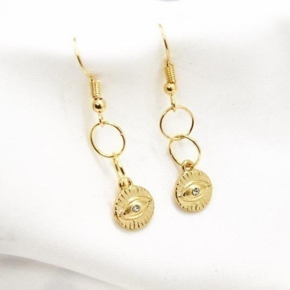 Dainty Eye Drop Earrings